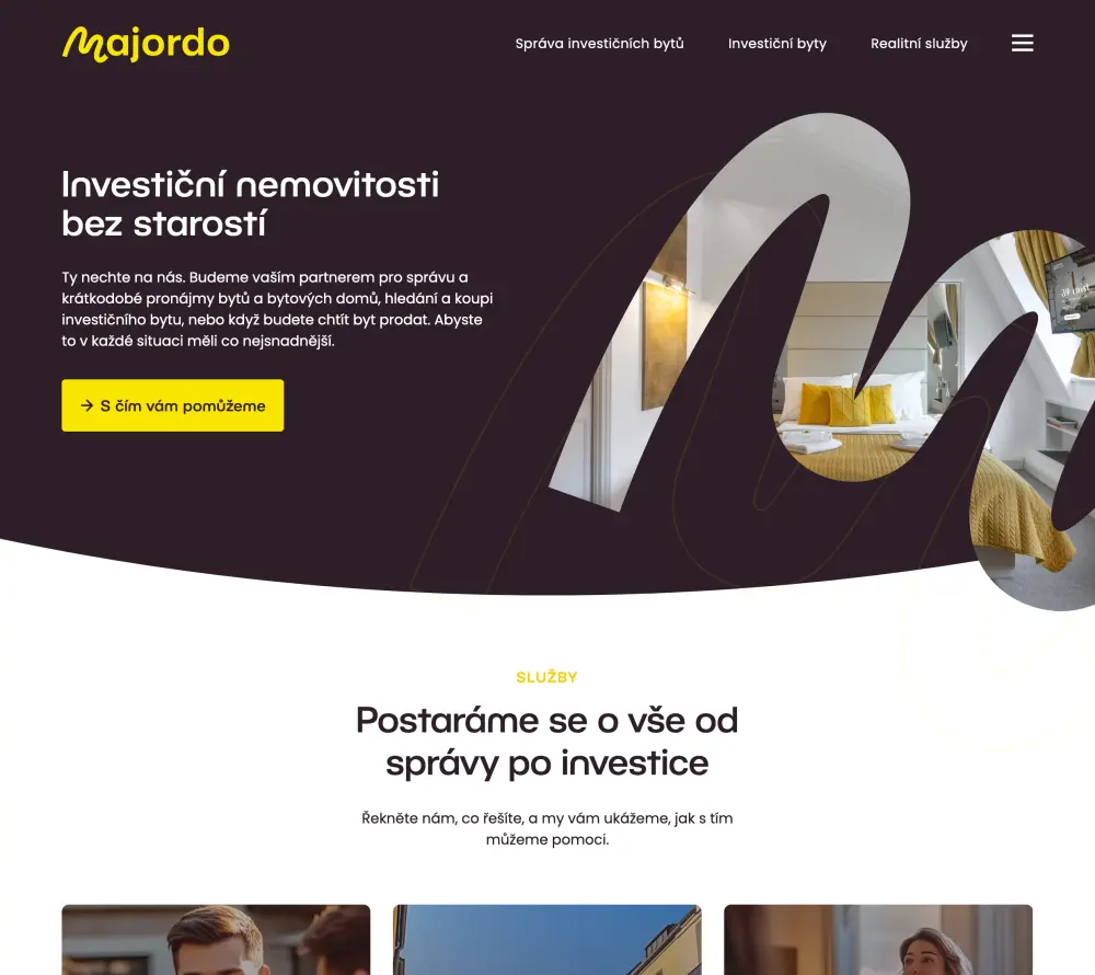 Realizace webu Majordo