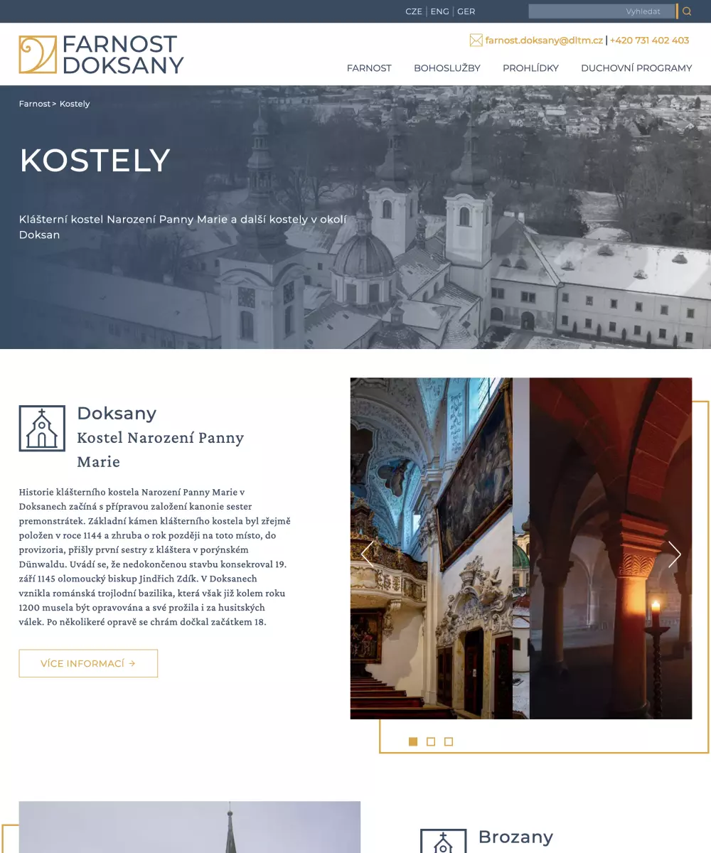 Realizace webu Okénko do historie